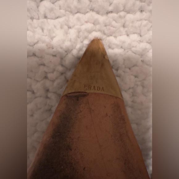 Prada Shoe Textile Green Crocodile Toe Cap Patent Leather Trim - Picture 10 of 16